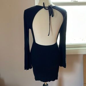 Halara Open Back Knit Mini Dress